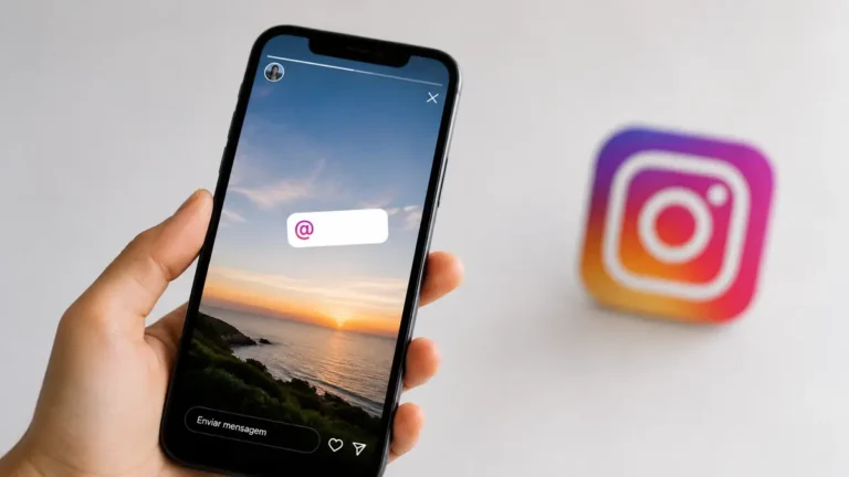 como ver quem foi marcado no Story de outra pessoa