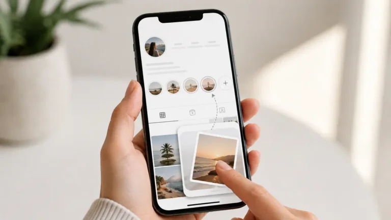 como colocar as fotos em destaque do instagram