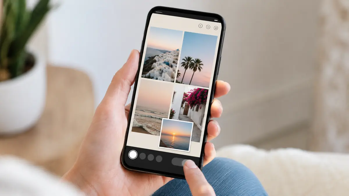 como juntar várias fotos no mesmo story