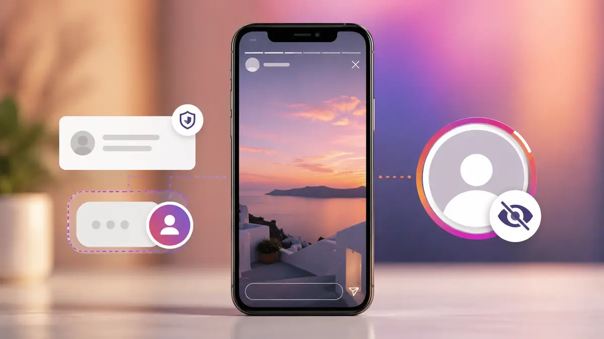 qual a diferença entre restringir e ocultar stories